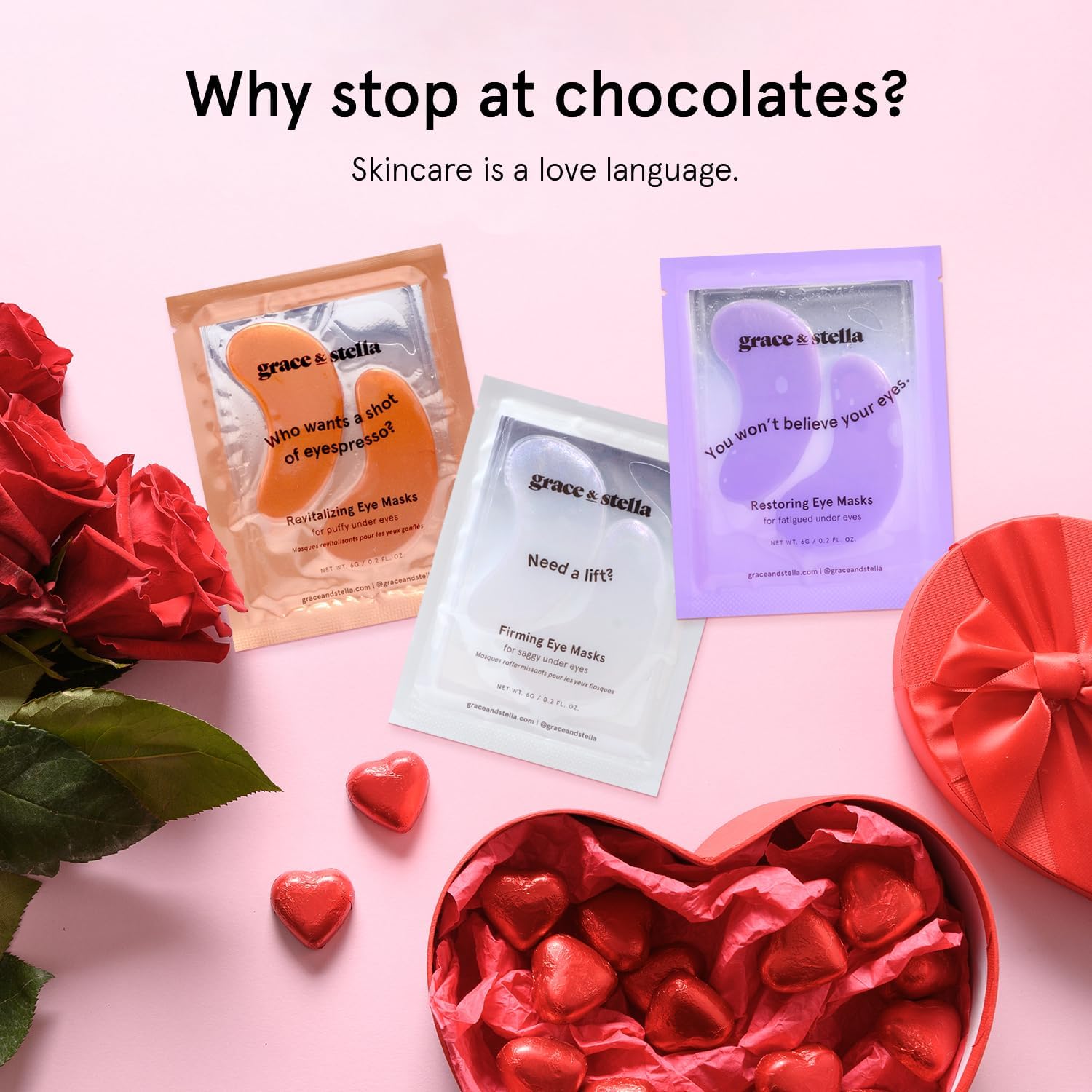 Grace & Stella masques-yeux hydrogel refroidissants : sensation fraîche immédiate et peau hydratée