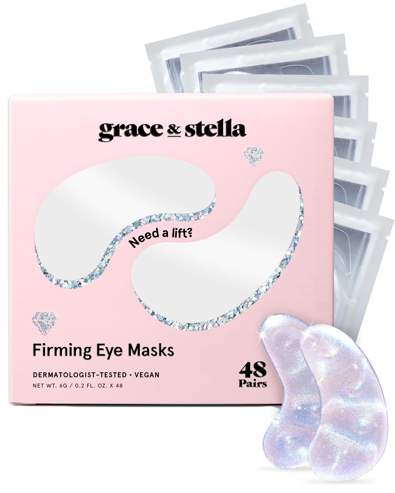 Grace & Stella masques-yeux peptide raffermissant : regard plus frais et lift discret