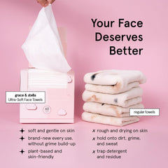 Nettoyage visage rapide Grace et Stella, format 25x30 cm