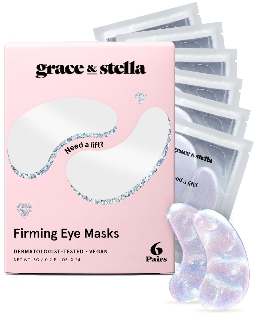 Grace & Stella Patch Yeux au Peptide posé sur le contour pour un regard plus frais