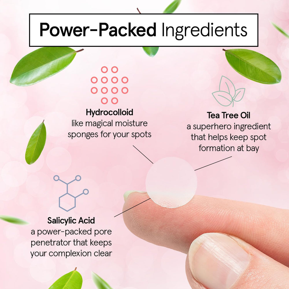 Application des patchs Grace & Stella sur le visage, soin rapide