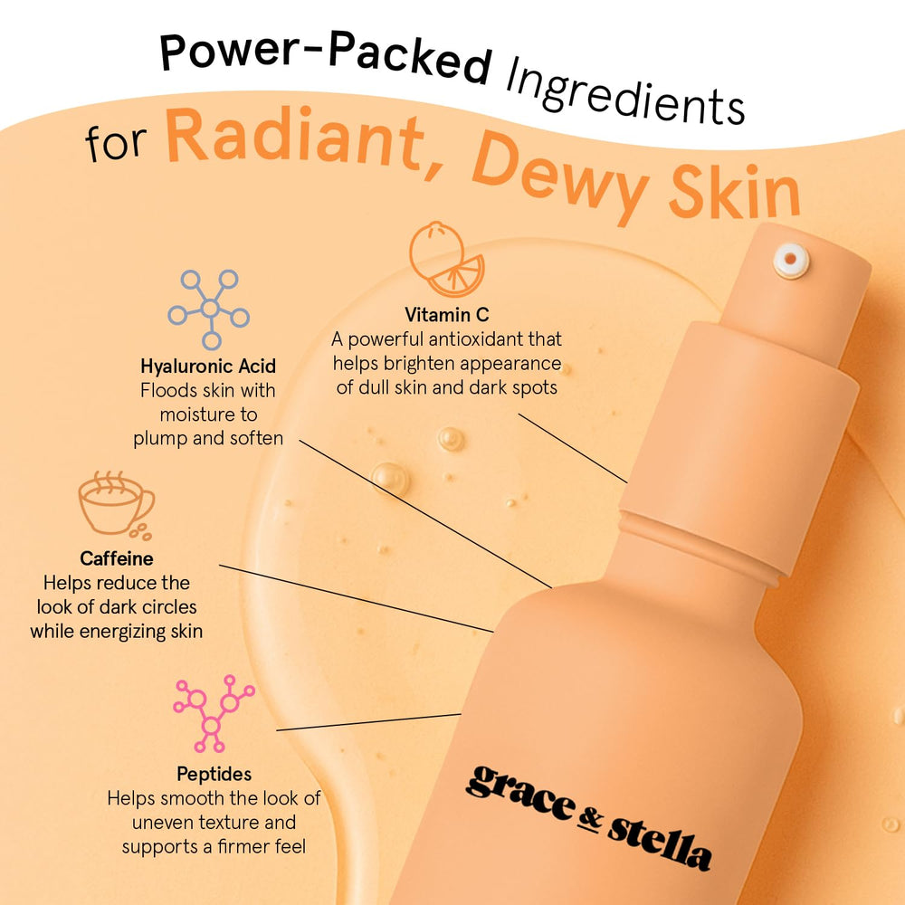 Grace et Stella Sérum vitamine C visage : acide hyaluronique double action pour l’hydratation