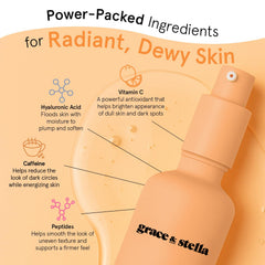 Grace et Stella Sérum vitamine C visage : acide hyaluronique double action pour l’hydratation
