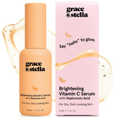 Grace et Stella Sérum vitamine C visage : bouteille lumineuse prête à l'application quotidienne