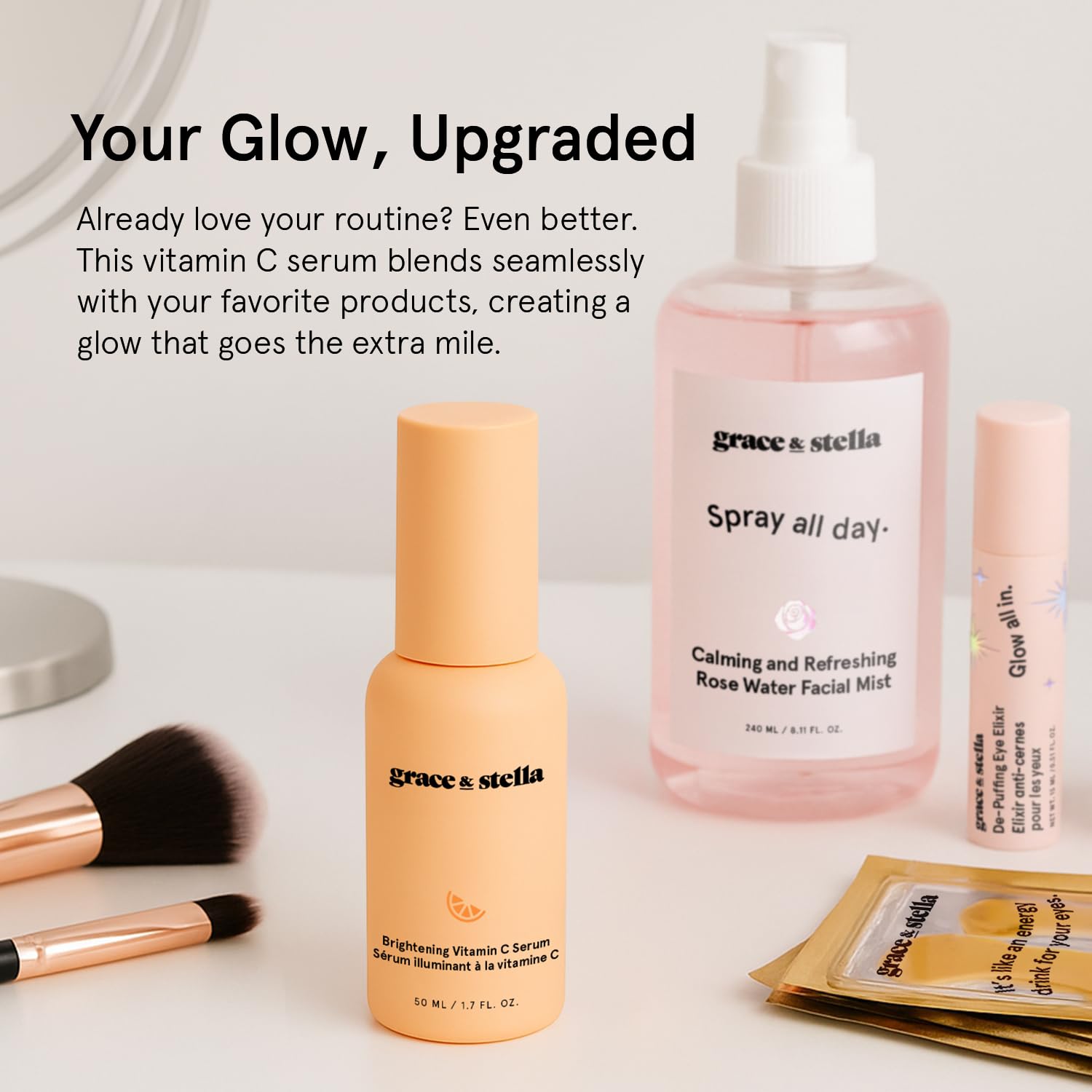 Grace et Stella Sérum vitamine C visage : texture légère qui s’absorbe rapidement