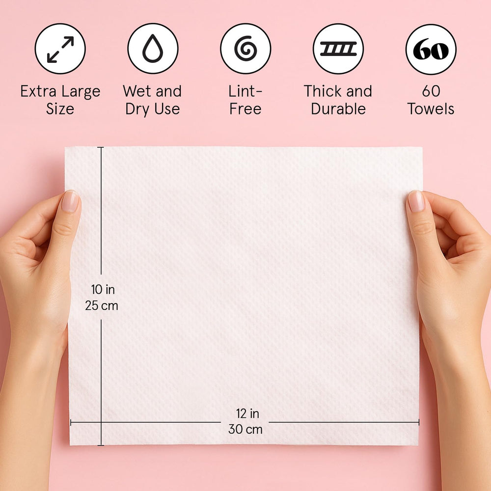 Utilisation humide ou sèche Grace et Stella serviettes visage jetables