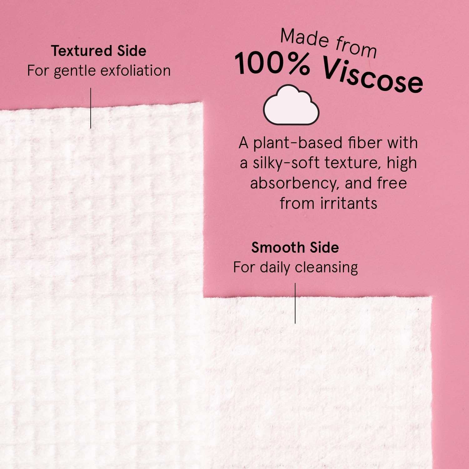 Viscose biodégradable Grace et Stella serviettes visage jetables