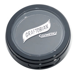 Graftobian Cake Eyeliner applied with a wet brush for precise bold lines.