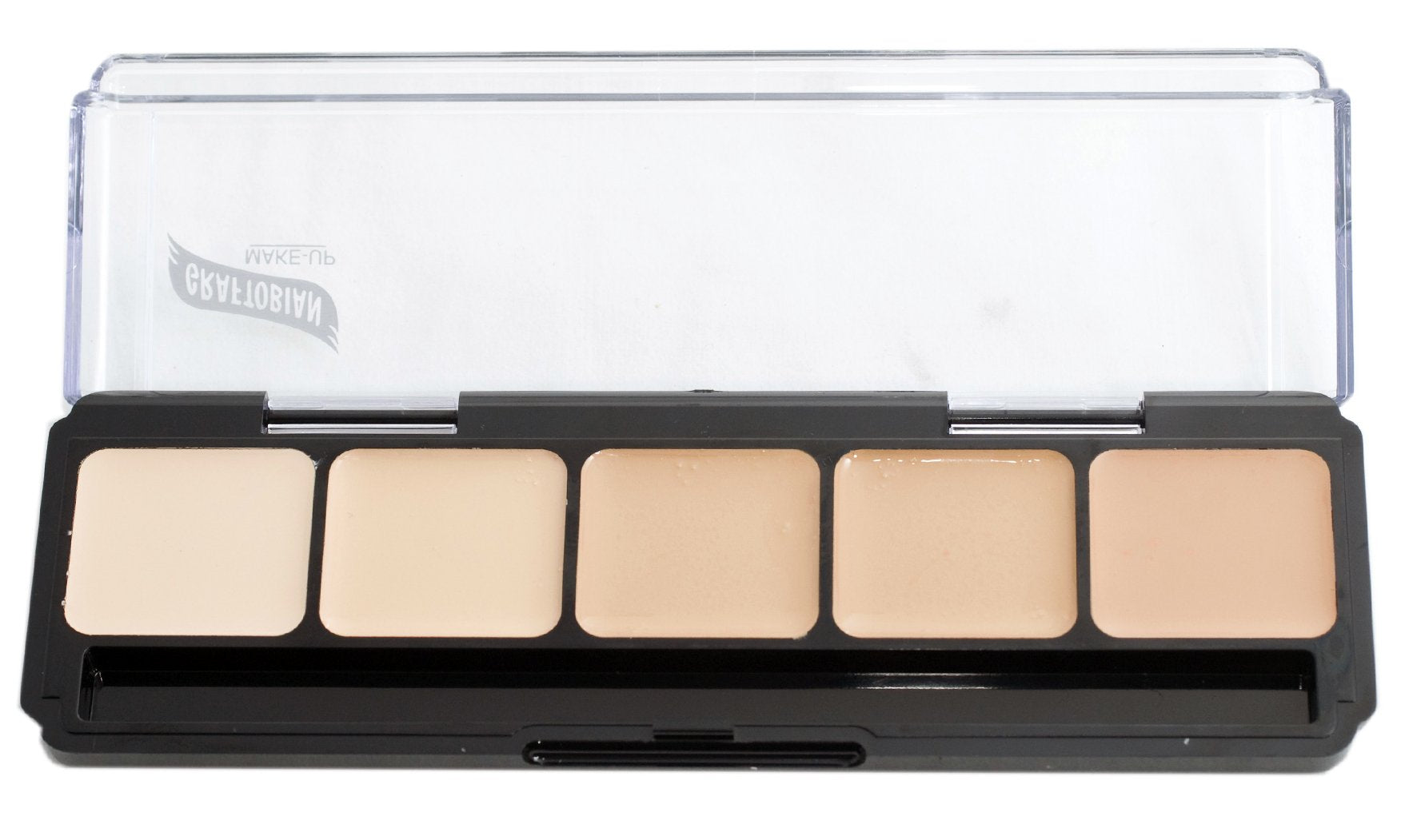 Palette Graftobian HD Glamour Creme Chaud n°1, teintes chaudes prêtes à l'emploi pour un rendu HD.