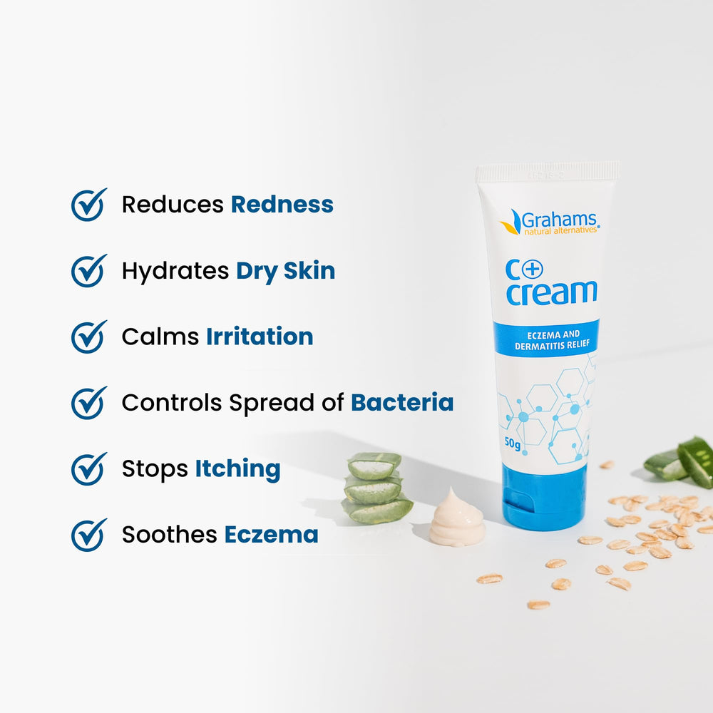 Texture onctueuse de la crème Grahams Natural pour peau sèche.