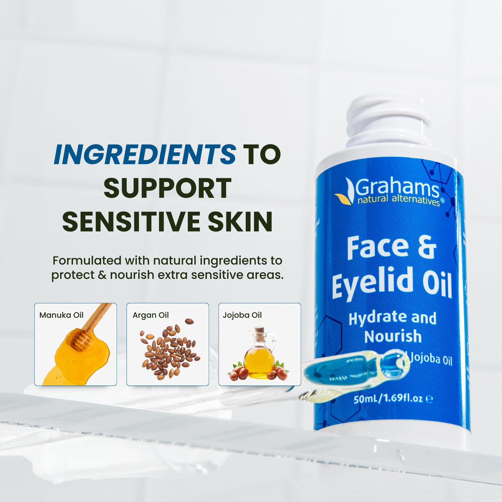 Grahams Natural – huile visage pour eczéma, apaisement ciblé.