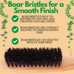 Brosse anti-frisottis GranNaturals idéale sur cheveux humides pour un lissage durable.