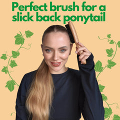 Brosse GranNaturals masse le cuir chevelu et répartit les huiles naturelles.