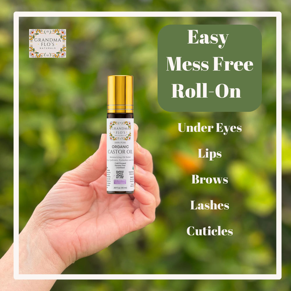 Grandma Flo's Naturals huile de ricin, format voyage 10 ml.