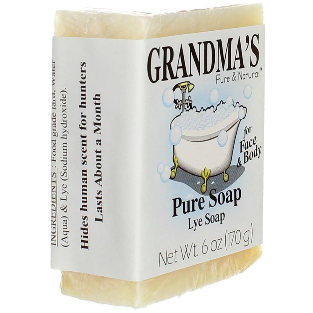 Grandma's Pure Lye Soap Bar sans parfum: idéal peau sensible