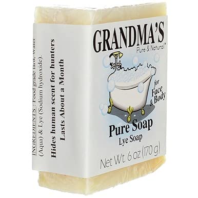 Grandma's Pure Lye Soap Bar usage quotidien: visage et corps