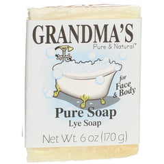 Grandma's Pure Lye Soap Bar visage: nettoie en douceur sans parfum