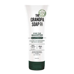The Grandpa Soap Company Shampoing goudron-de-pin bouteille – purifie le cuir chevelu et apporte douceur