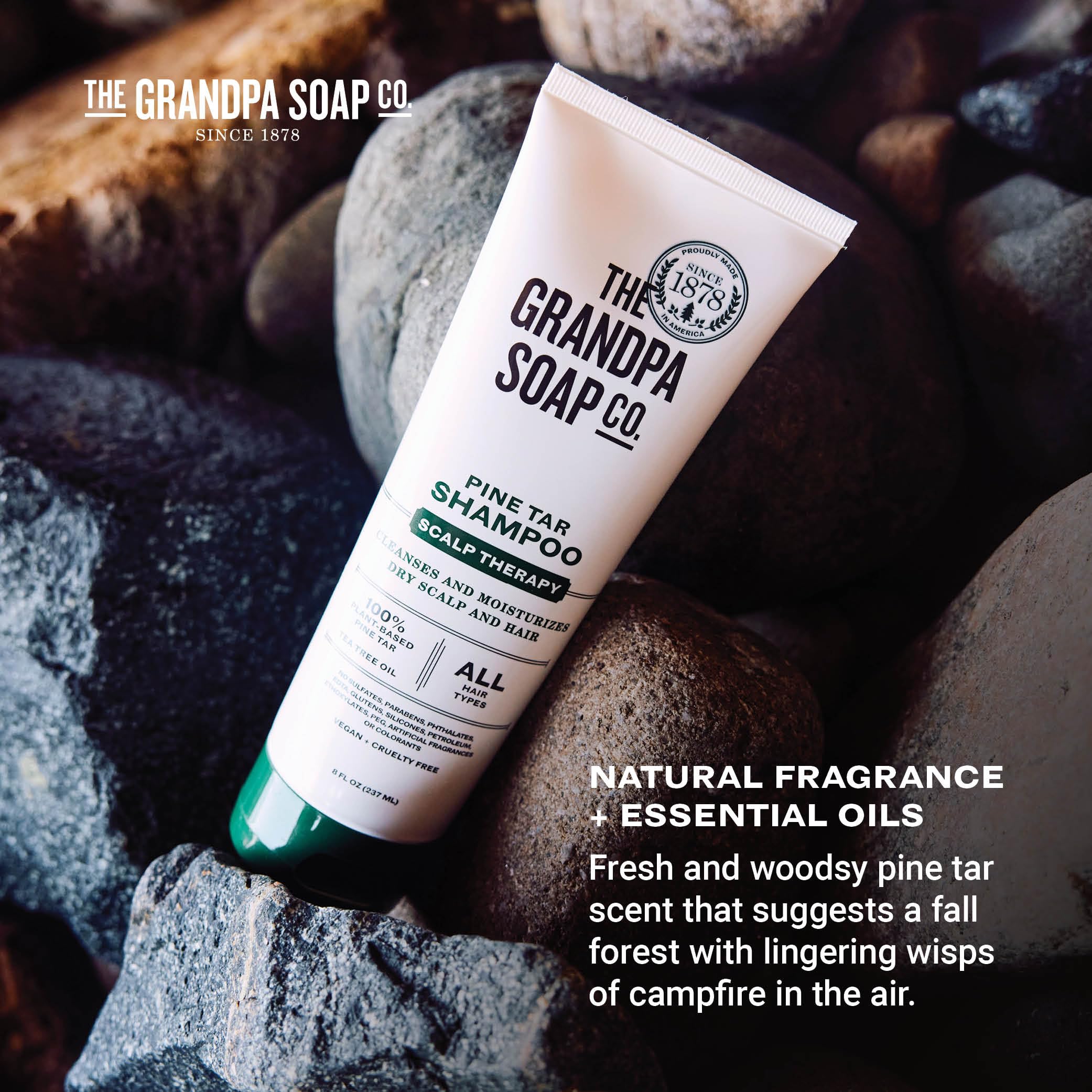 Ingrédients naturels du Shampoing goudron-de-pin – formulation respectueuse