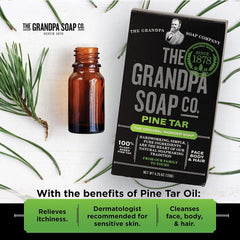 Grandpa's Savon goudron de pin – douche, mousse généreuse