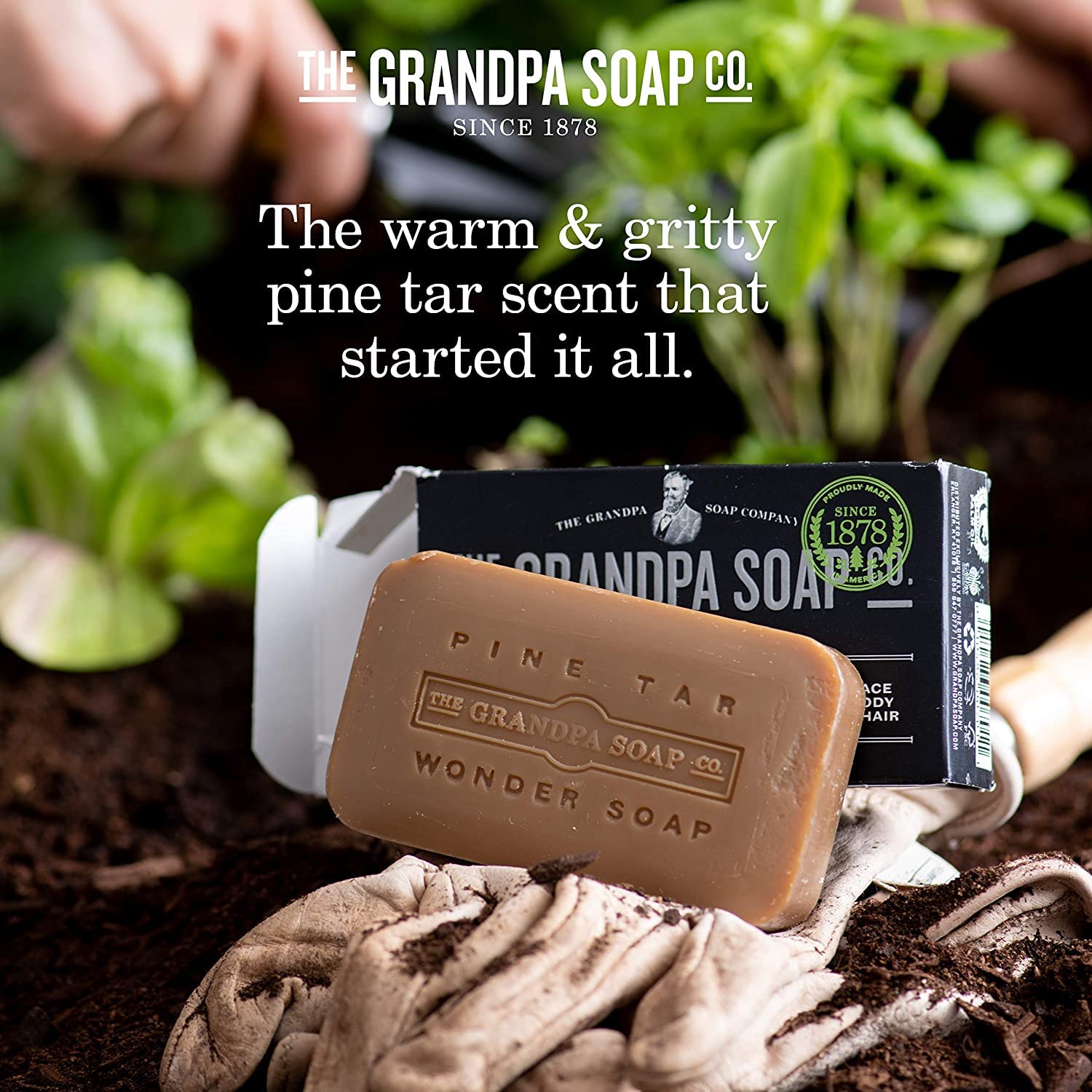 Grandpa's Savon goudron de pin – douche rapide et efficace