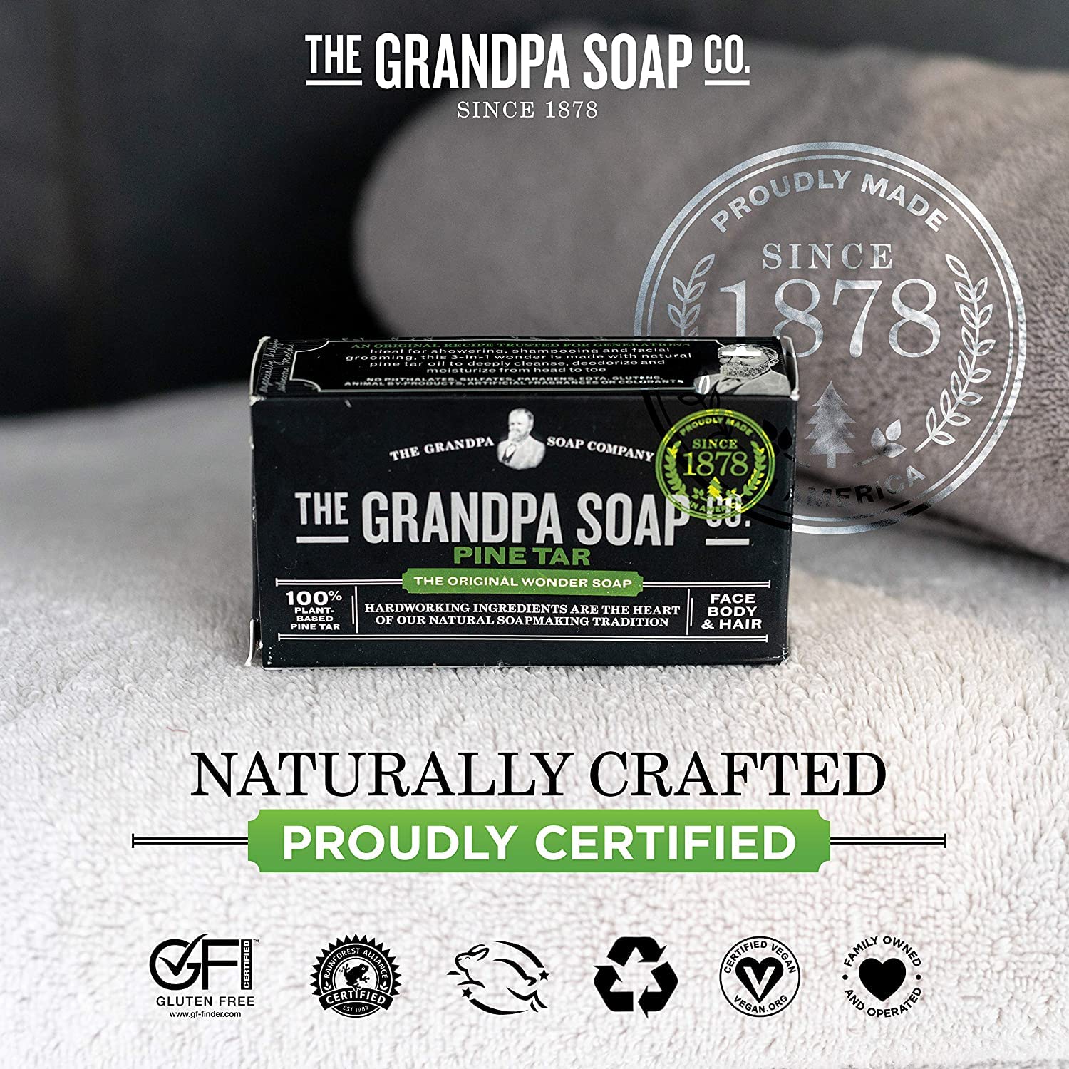 Grandpa's Savon goudron de pin – rasage confort