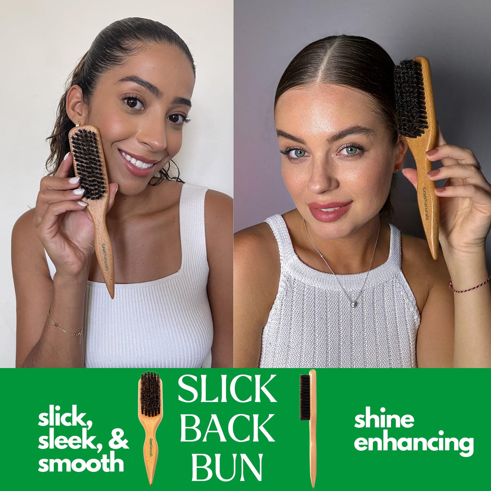 GranNaturals brosse poils sanglier bords définis pour look net.