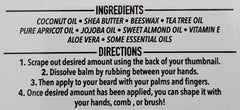 Grave Before Shave Baume barbe, texture crémeuse pour un toucher doux.