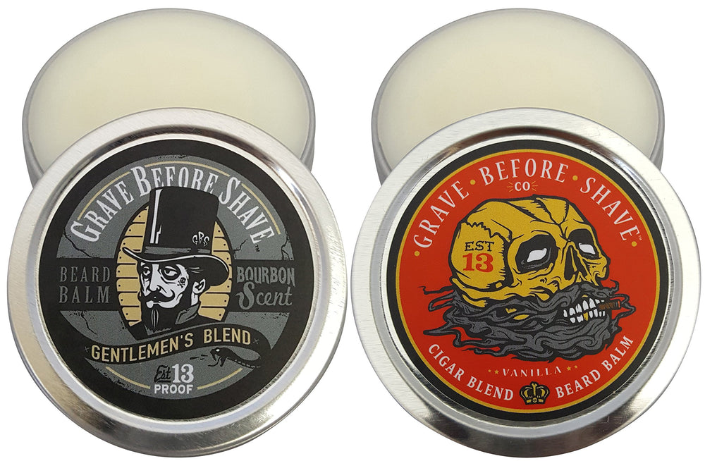 Grave Before Shave baume pour barbe pack duo, vue avant, outil pour dompter et coiffer