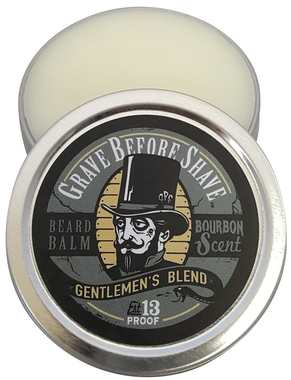 Grave Before Shave baume barbe pack duo, etiquette visible, entretien quotidien de la barbe