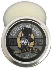 Grave Before Shave baume barbe pack duo, etiquette visible, entretien quotidien de la barbe