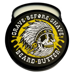 Grave Before Shave Beurre barbe Teakwood dans son pot, soin nourrissant et facile d’application.