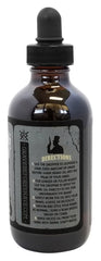 Grave Before Shave: étiquette sur bouteille huile barbe, signe soin peau et barbe.
