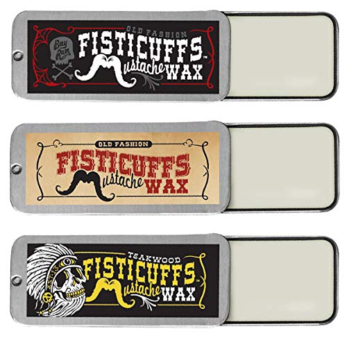 Grave Before Shave Fisticuffs, trio de cire moustache, maintien fort et application aisée.