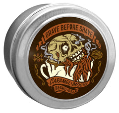 Grave Before Shave huile de barbe caramel mocha dans flacon compte-gouttes.
