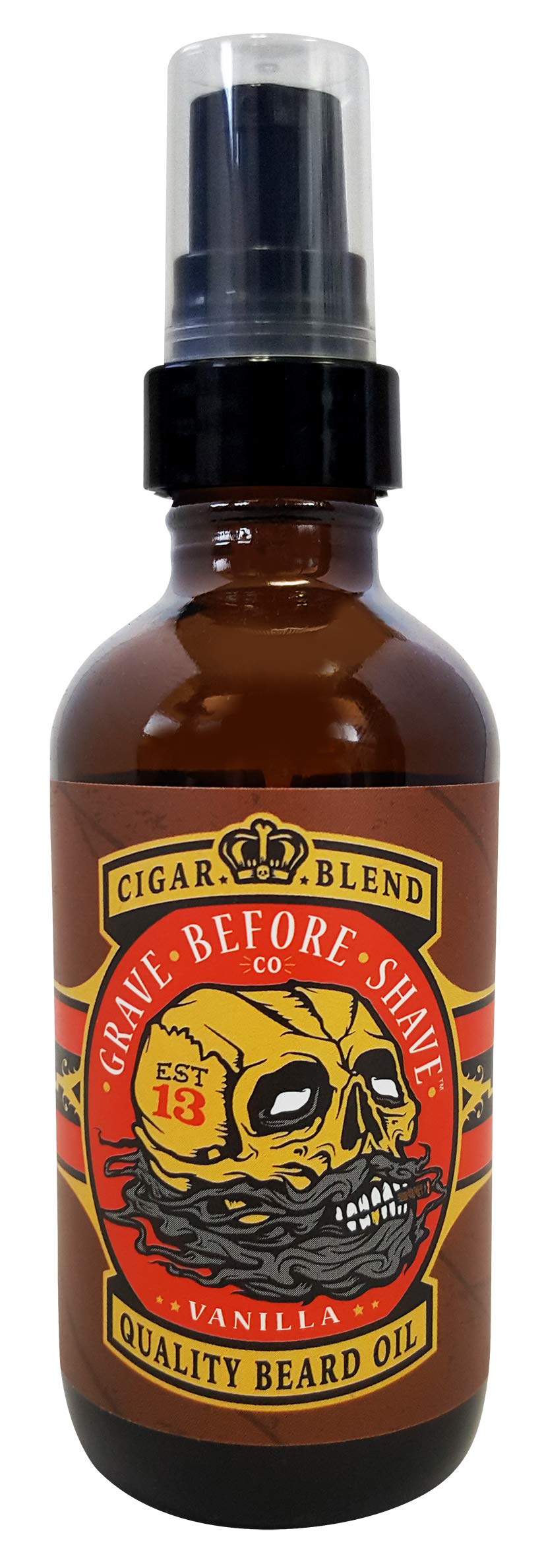 Huile barbe Grave Before Shave cigare, brillance et douceur