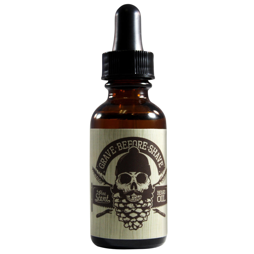 Grave Before Shave huile barbe pin et cèdre – soin hydratant pour la barbe.