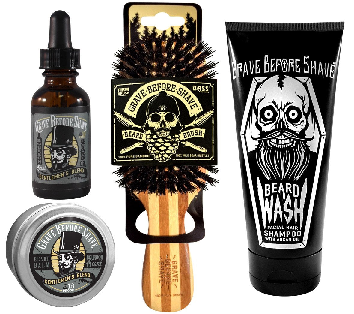 Grave Before Shave – lavage de barbe 6 oz, nettoyage en douceur.
