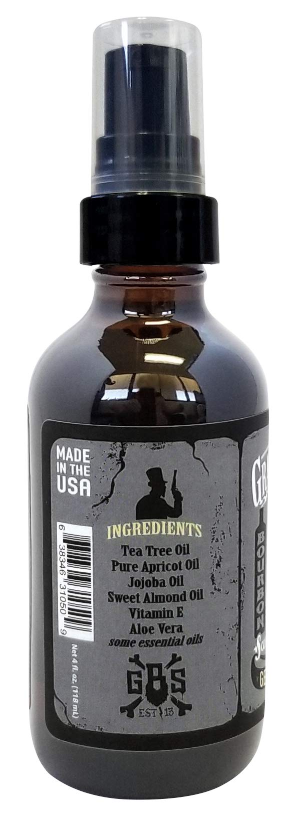 Grave Before Shave: pipette huile barbe, application précise et parfum boisé Bourbon.