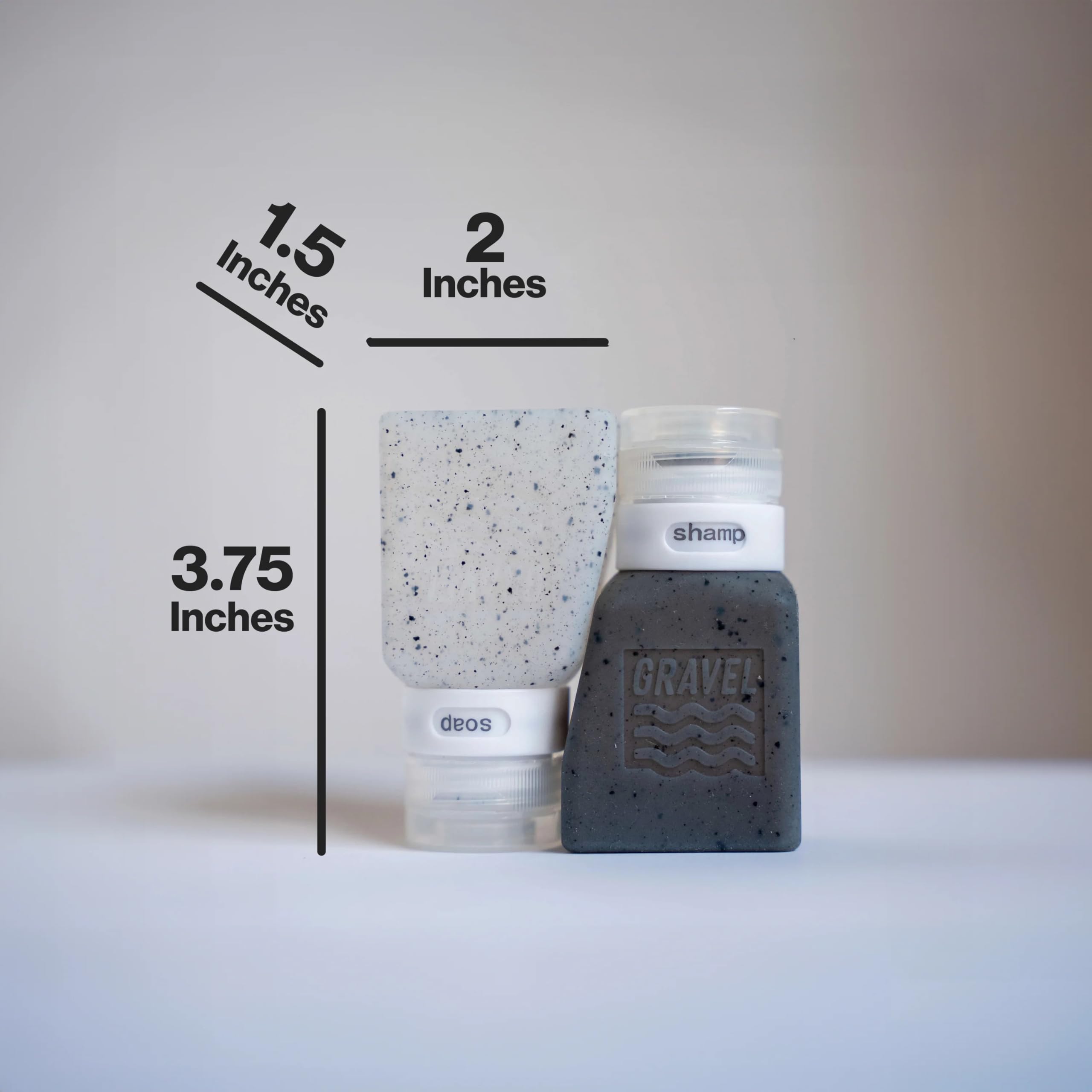 Gravel usage quotidien et organisation pour les trousses de toilette.