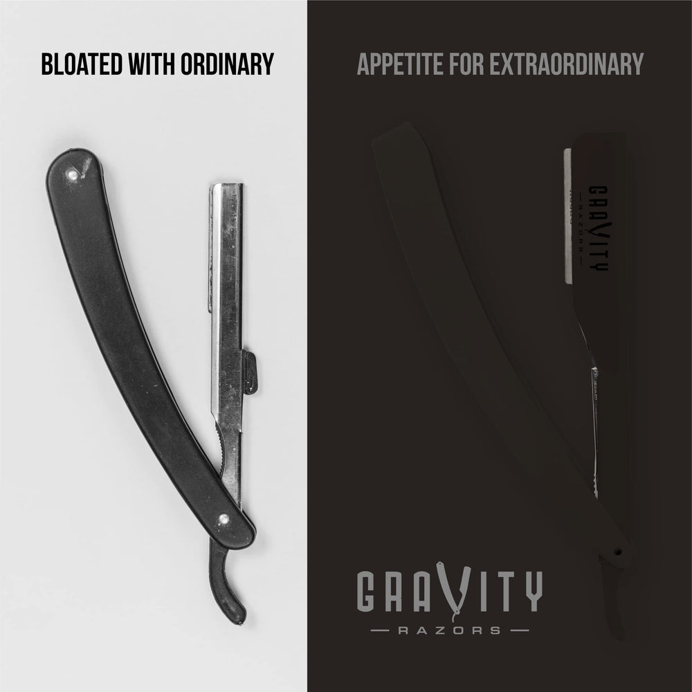 GRAVITY RAZORS lames Derby premium 10 pièces pour barbiers exigeants.