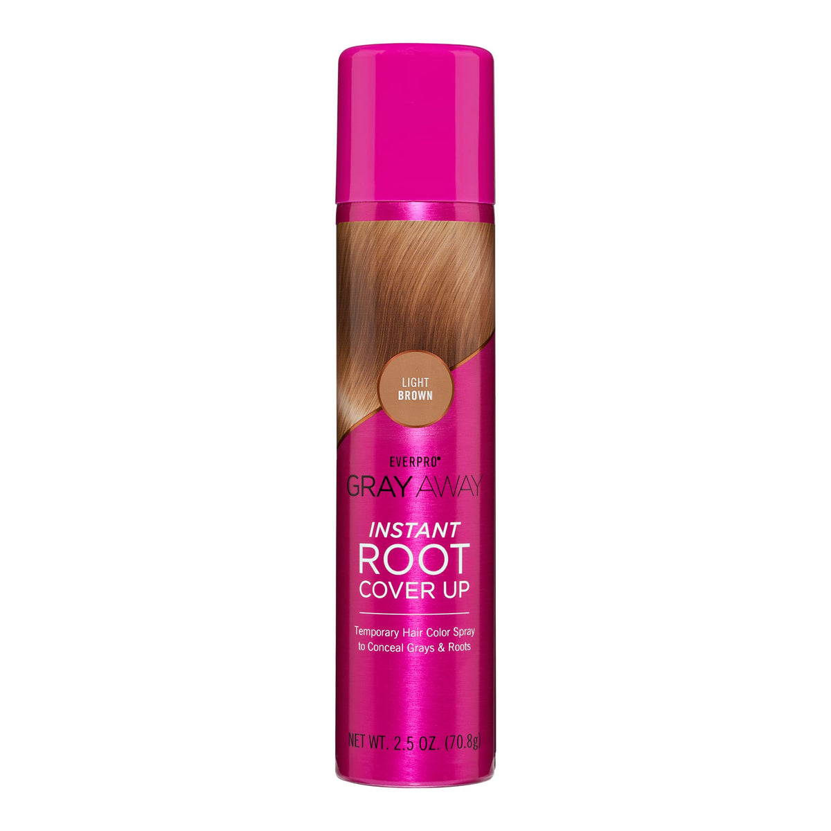 GRAY AWAY EVERPRO – couverture des racines brun clair pour un rendu naturel et rapide.