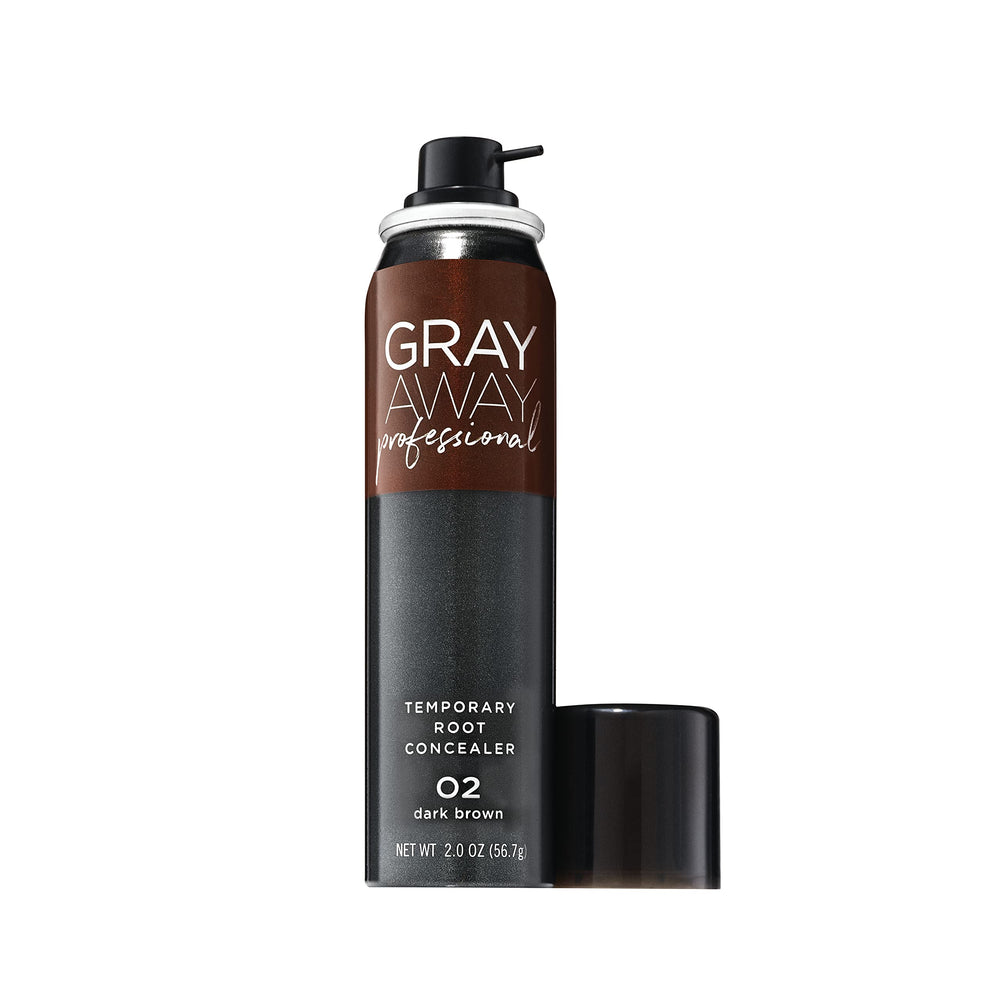 Gray Away sur les racines grises pour une retouche rapide.