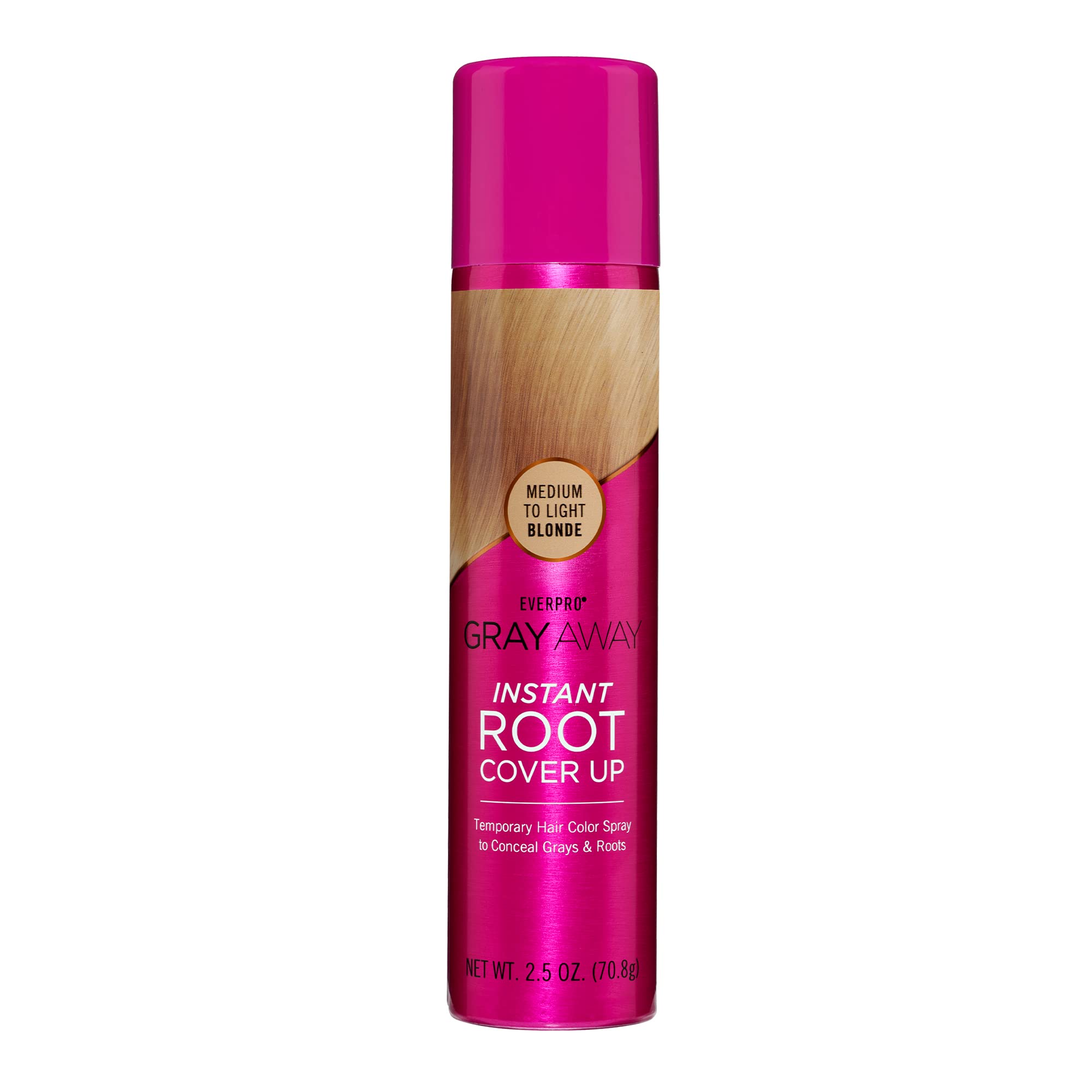 GRAY AWAY couvre rapidement les racines Blond moyen clair pour un rendu naturel.