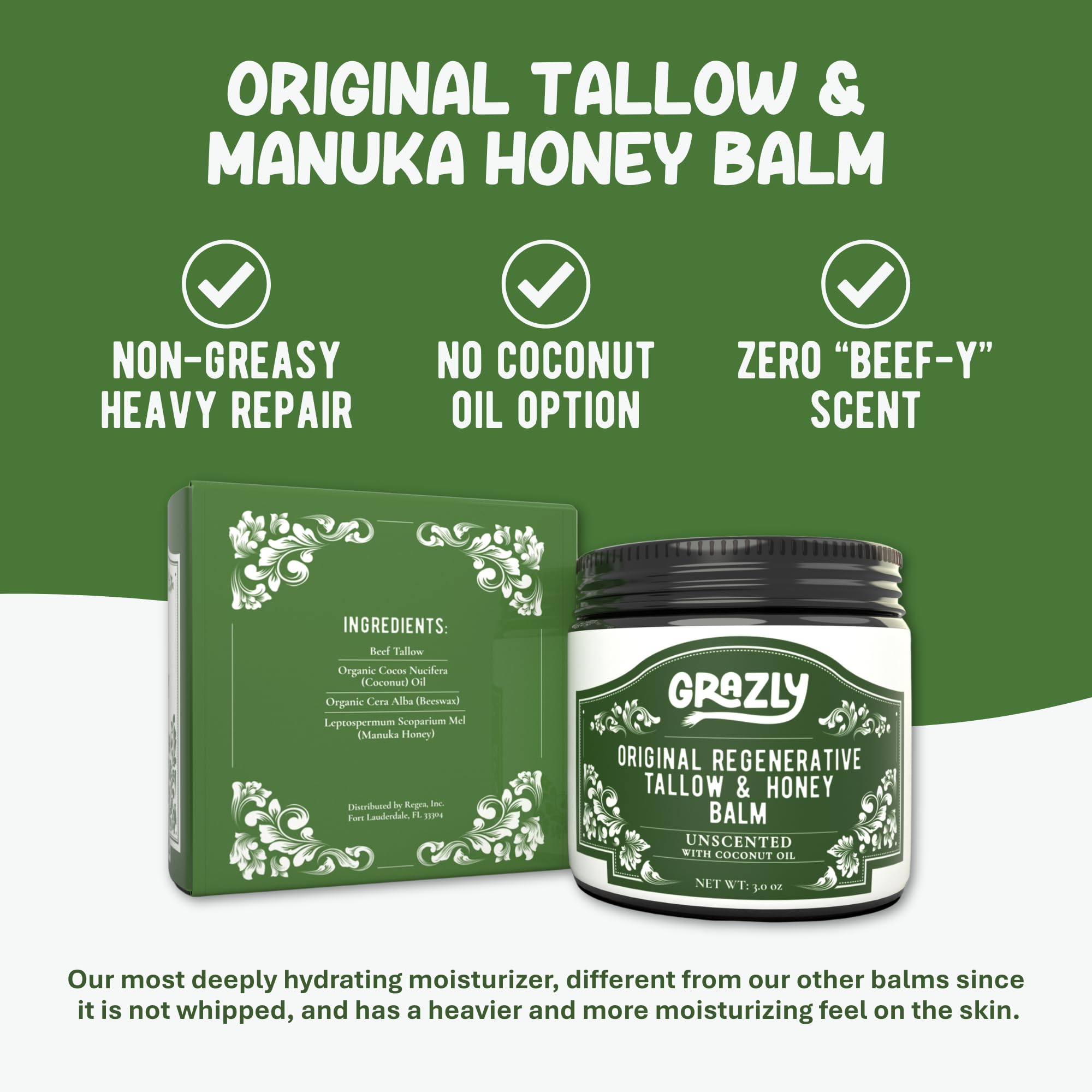 Baume Grazly Tallow cire d'abeille en pot protège et respire la peau.