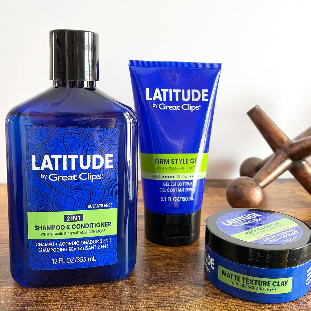 Fragrance masculine de GREAT CLIPS Latitude qui complète la coiffure.