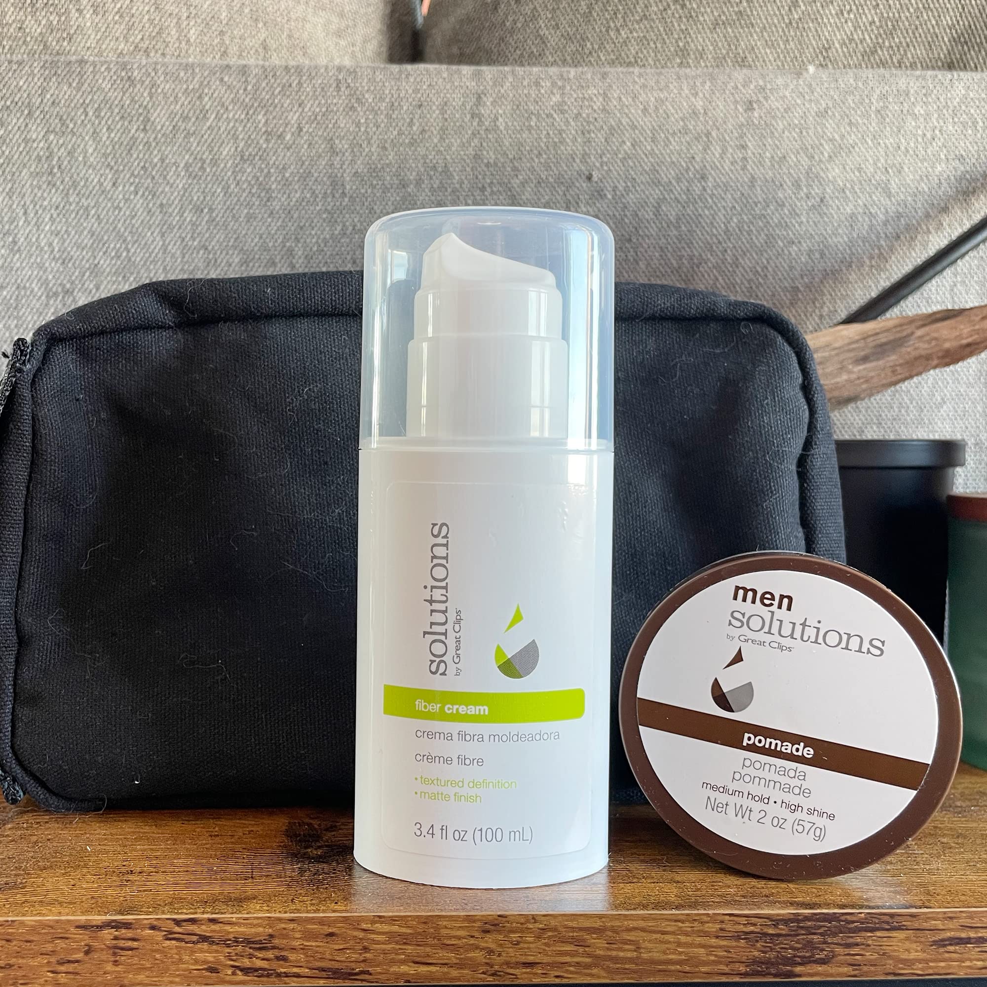 GREAT CLIPS Solutions Creme Fibre — volume et lift visibles sur les cheveux