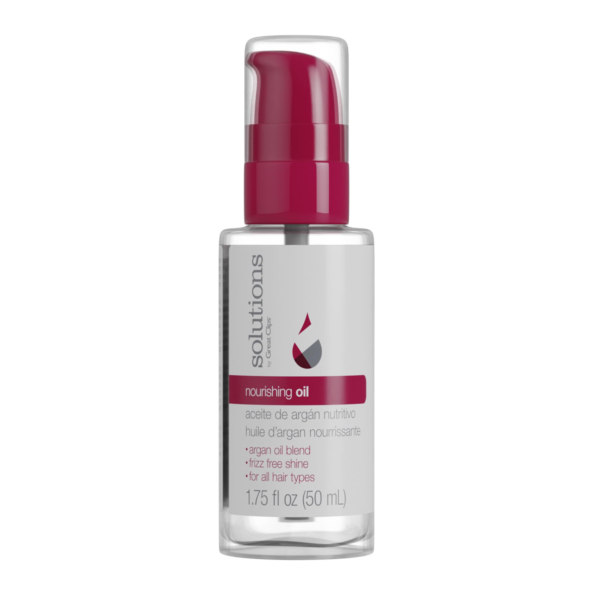 GREAT CLIPS Solutions Huile Nourrissante – flacon argan pour cheveux nourris et protégés