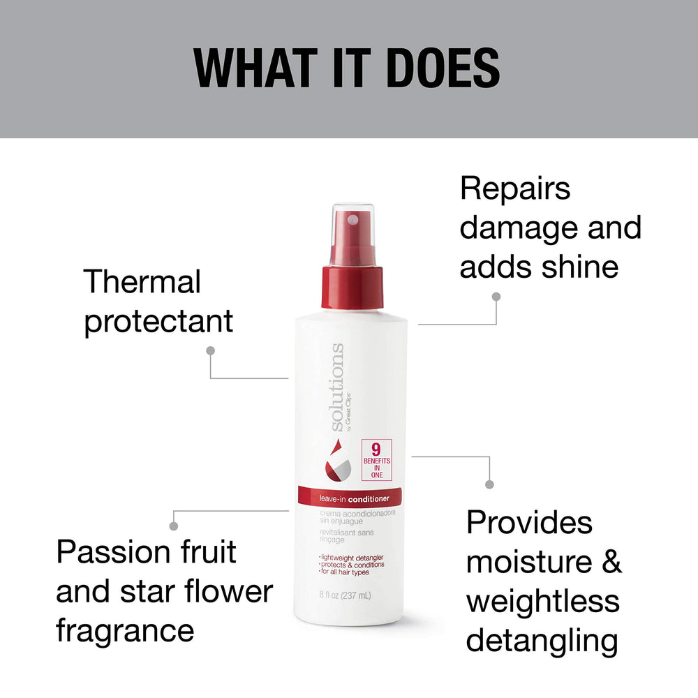Great Clips detangling action softens knots for smooth brushing with the product