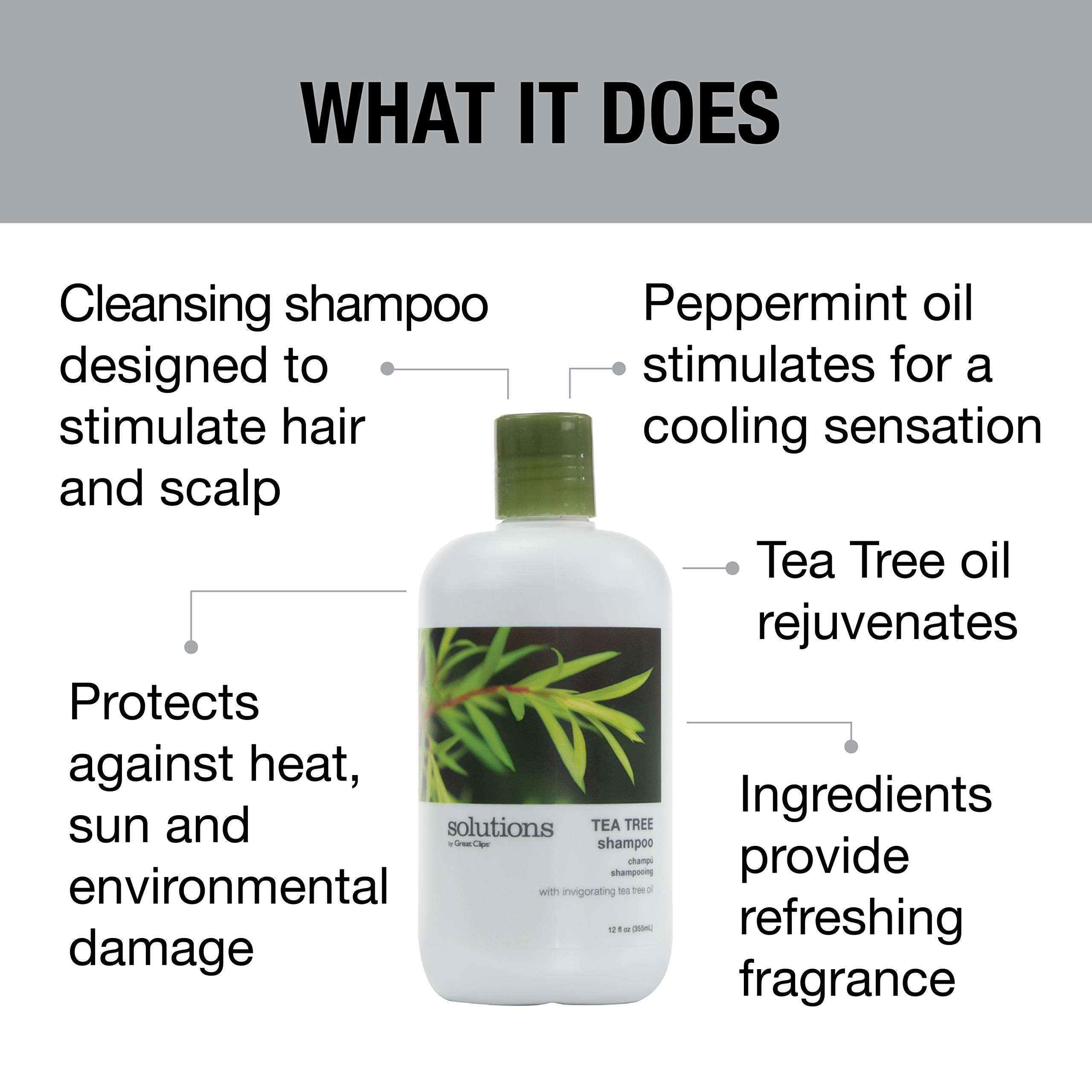 Creamy lather from GREAT CLIPS Tea Tree Shampoo cleanses scalp gently